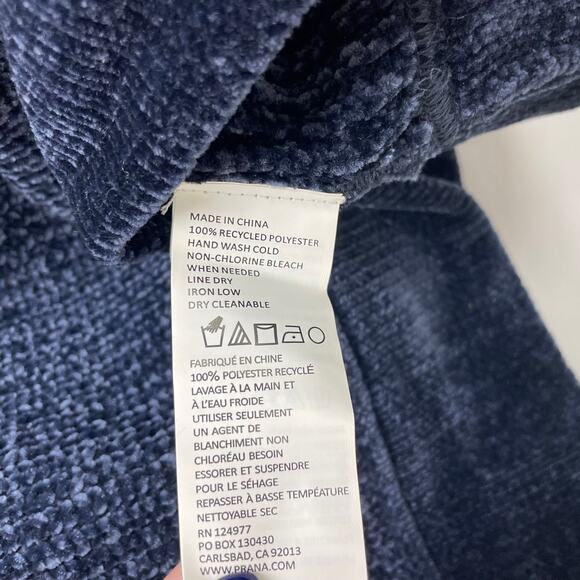 prAna Womens Chanavey Sweater XL Nautical Navy Blue Chenille NWT - Picture 8 of 11